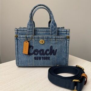 Coach Denim Cargo Tote 20 Bag